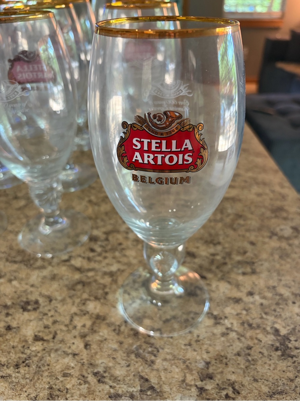 Stella Artois Gold-Rimmed Belgian Beer Chalice